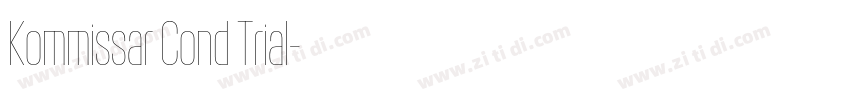 Kommissar Cond Trial字体转换